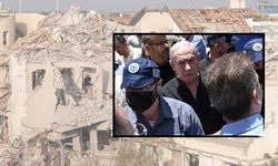 Netanyahu sığınaktan çıktı, Bat Yam’daki yıkımı inceledi