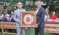 Kaymakam Vedat Yılmaz’a veda yemeği verildi