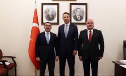 Enerji ve Tabii Kaynaklar Bakanı Alparslan Bayraktar’a Kars Milletvekili Çalkın ve İl Başkanı Sancar'dan ziyaret