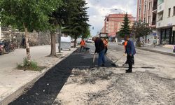 Kars Belediyesi bozulan yolların yapımına hız verdi