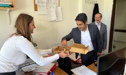 Kaymakam Enis Aslantatar, Kurban Bayramı’nda personelle bayramlaştı