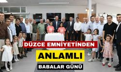 Düzce Emniyetinden anlamlı Babalar Günü programı