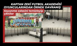 Kaptan Zeki Futbol Akademisi oyuncularından örnek davranış
