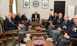 Vali Erin, gazileri makamında ağırladı