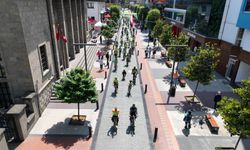 Trabzon'da pedallar sağlık için çevrildi