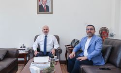 AK Parti Kars Milletvekili Adem Çalkın, İçişleri Bakan Yardımcısı Mehmet Sağlam’ı ziyaret etti