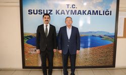 Kars Valisi Ziya Polat’tan Susuz Kaymakamı Muhammed Emin Tutal’a ziyaret