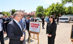 Kars Valisi Ziya Polat, 15 Temmuz anısına resim sergisinin açılışını gerçekleştirdi