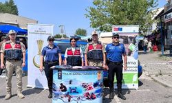Susuz'da kadına yönelik şiddetle mücadelede KADES tanıtım standı kuruldu