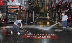 Giresun Gazi Caddesi tertemiz oldu