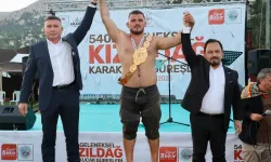 Altın kemerin sahibi Mehmet Çelebi oldu...