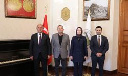 Vali Ziya Polat, Hanak protokolünü makamında ağırladı