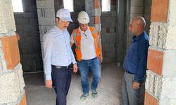 Kaymakam Kahraman, Başköy Camii inşaatını yerinde inceledi