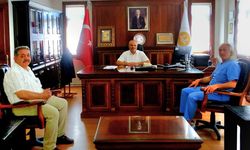İlçe Sağlık Müdüründen Müftü Süsün’e hayırlı olsun ziyareti