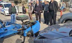Senirkent’te otomobil ile pat pat çarpıştı: 2 yaralı
