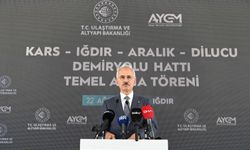 Kars-Iğdır-Aralık-Dilucu Demiryolu Hattının temeli atıldı!