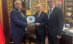 Düzce TSO Başkanı ile MHP İl Başkanı Bahçeli ile görüştü