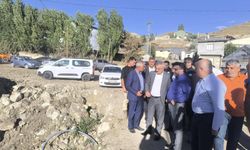 AK Parti Kars Milletvekili Adem Çalkın, Sarıkamış’ta taşkın kontrol tesislerini yerinde inceledi