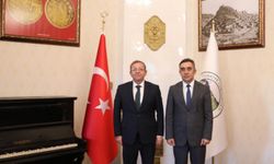 Vali Ziya Polat, Kars İl Emniyet Müdürü Murat Abdullah Tombul’u makamında ağırladı