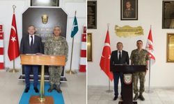 Vali Ziya Polat’tan Tuğgeneral Türe ve Albay Kurtoğlu'na hayırlı olsun ziyareti