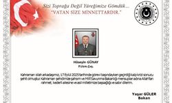 Uzman Çavuş Hüseyin Günay görev başında şehit oldu