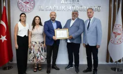 Halil Nacar’dan teşekkür belgesi