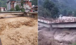Rize’yi sel vurdu: Dere kenarındaki bungalovlar yıkıldı, Ayder Yaylası yolu ulaşıma kapandı