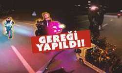Trafiği Tehlikeye Atan 17 Motosiklet Sürücüsü