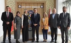 Kızılay Kars İl Başkanı Kübra Hüryurt’tan İl Emniyet Müdürü Murat Abdullah Tombul’a hayırlı olsun ziyareti