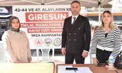 Görele Belediyesi'nden istiklal madalyası imza kampanyasına destek