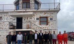 Kaş’ta Kaymakamdan yangın görevli personellere teşekkür ziyareti