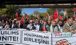 Ankara’da Gazze kararlılık yürüyüşü başladı