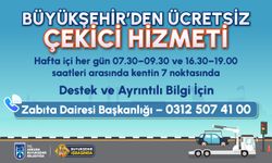 Ankara Büyükşehir Belediyesinden çekici hizmeti