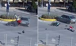 Amasya’da motosiklet havada takla attı: Sürücü yaralandı