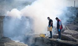 Giresun Belediyesi sahil bölgesi menfezlerini ilaçladı