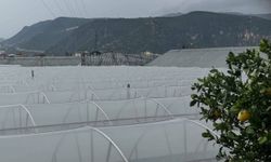 Antalya Demre’de hortum seraları vurdu