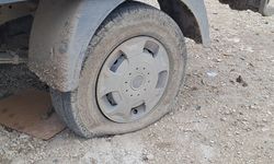 Beypazarı'nda çok sayıda aracın lastiği kesildi