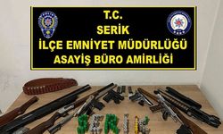 Serik’te 12 adrese eş zamanlı baskın: 8 gözaltı
