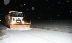 Beypazarı’nda kar yağışı dolayısıyla kapalı yol yok