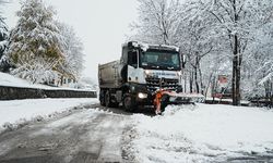 Düzce'ye kar düştü: Mücadele başladı