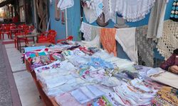 Aydın’da el emeği oya pazarında yaşatılıyor