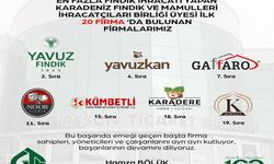 Fındık ihraç şampiyonları arasına 7 Giresun girması girdi