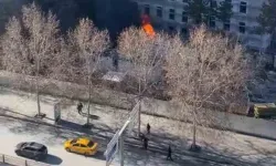 İçişleri Bakanlığı yerleşkesindeki konteynerlerde yangın çıktı