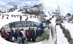 Ücretsiz seferlerle Davraz’a gittiler, karın keyfini çıkardılar