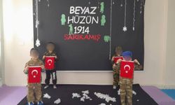 Kars’ta 4-6 Yaş Grubu Minik Yürekler Şehitlerini Unutmadı