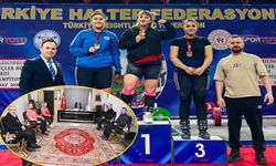 Isparta Haltercileri Türkiye şampiyonasında madalyaları topladı