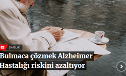 Bulmaca çözmek Alzheimer Hastalığı riskini azaltıyor