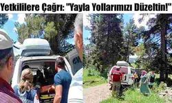 Ambulansın ulaşamadığı yayla yolları!