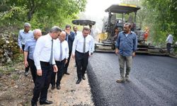 İbişler köyü sıcak asfalt çalışmaları