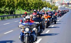 350 motosiklet tutkunu gaziler için tuladı